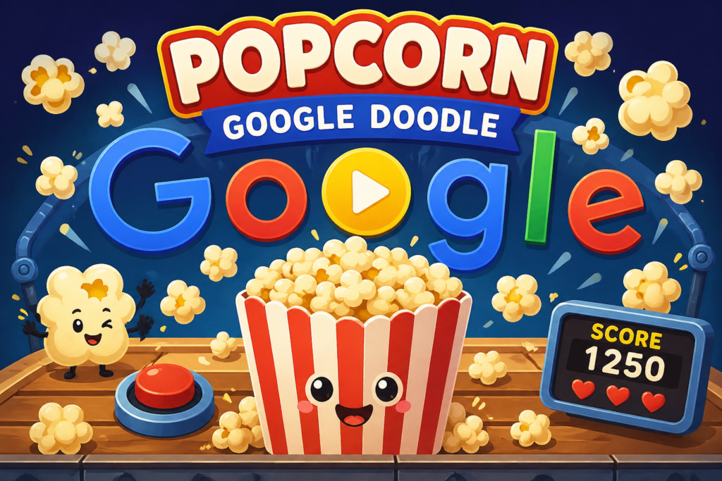 Popcorn Google Doodle
