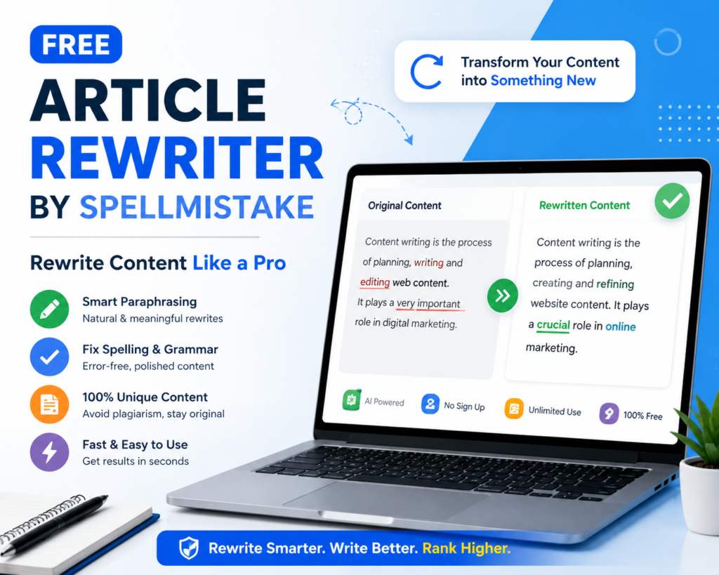 Article Rewriter by SpellMistake