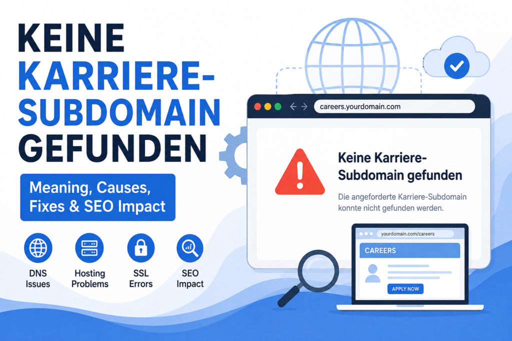 Keine Karriere-Subdomain Gefunden