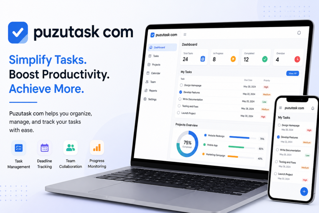 Puzutask com