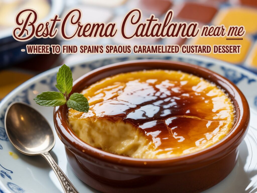 Best Crema Catalana Near Me – Where to Find Spain’s Famous Caramelized Custard Dessert Best Crema Catalana Near Me