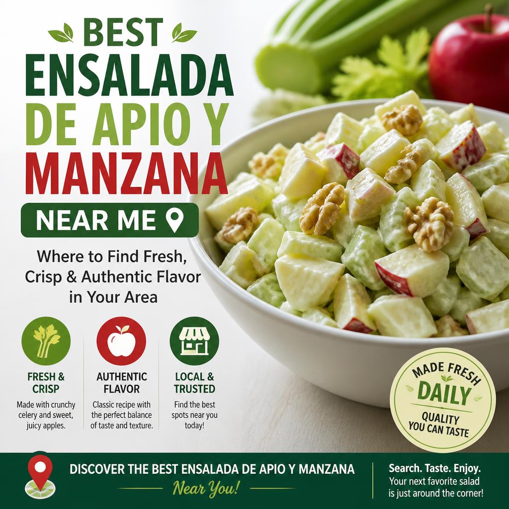 Best Ensalada de Apio y Manzana Near Me: Where to Find Fresh, Crisp & Authentic Flavor in Your Area Best Ensalada de Apio y Manzana Near Me