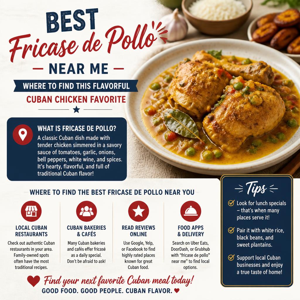 Best Fricase de Pollo Near Me – Where to Find This Flavorful Cuban Chicken Favorite Best Fricase de Pollo Near Me