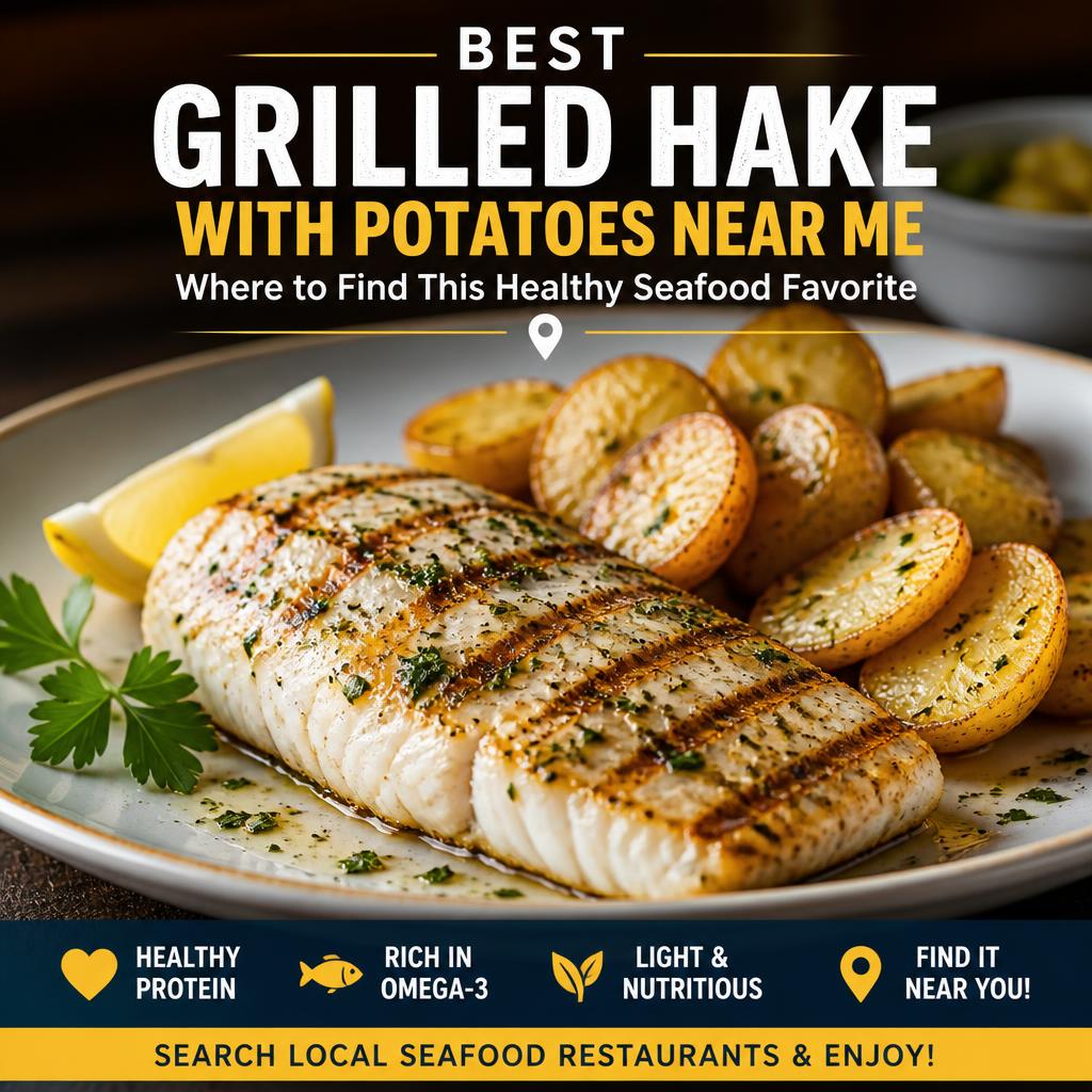 Best Grilled Hake with Potatoes Near Me