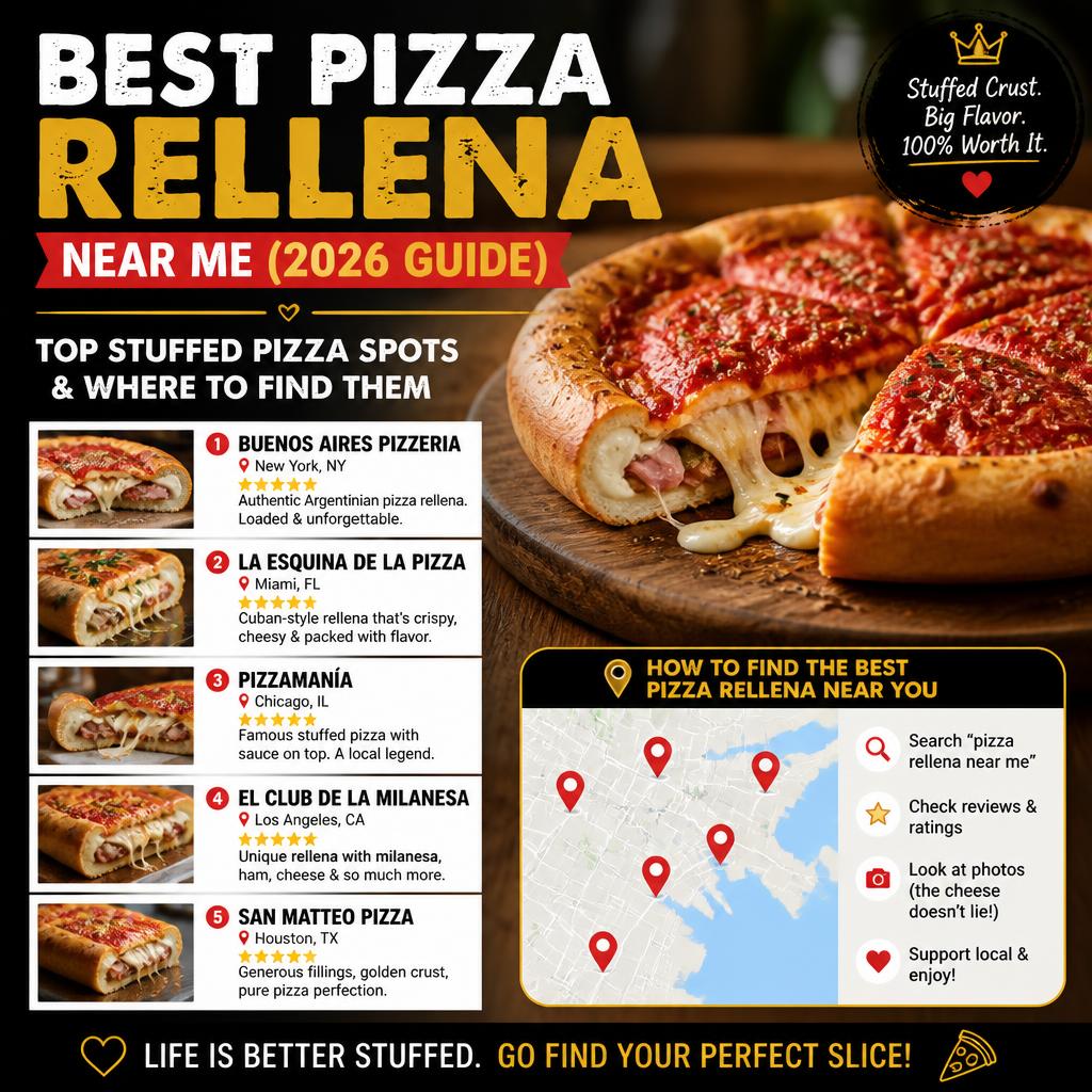 Best Pizza Rellena Near Me (2026 Guide): Top Stuffed Pizza Spots & Where to Find Them Best Pizza Rellena Near Me