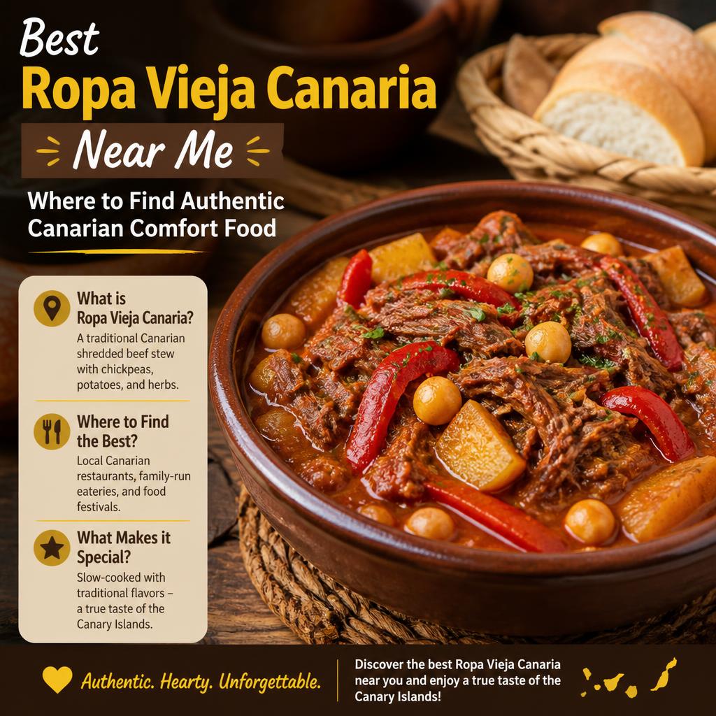 Best Ropa Vieja Canaria Near Me