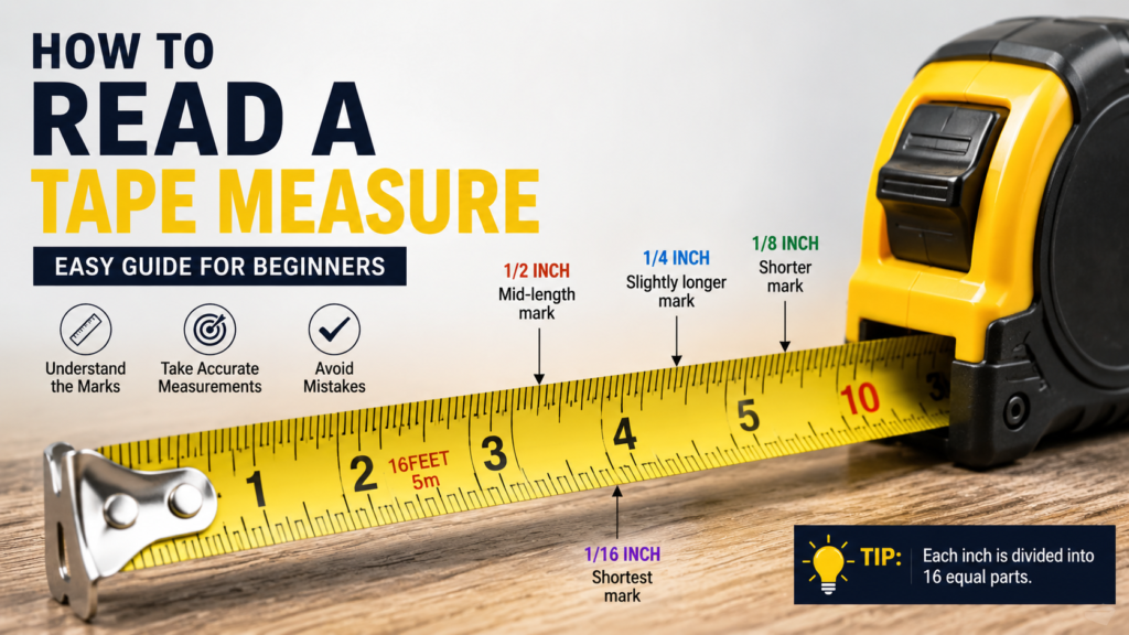 How to Read a Tape Measure Easily – Beginner’s Guide to Accurate Measurements how to read a tape measure