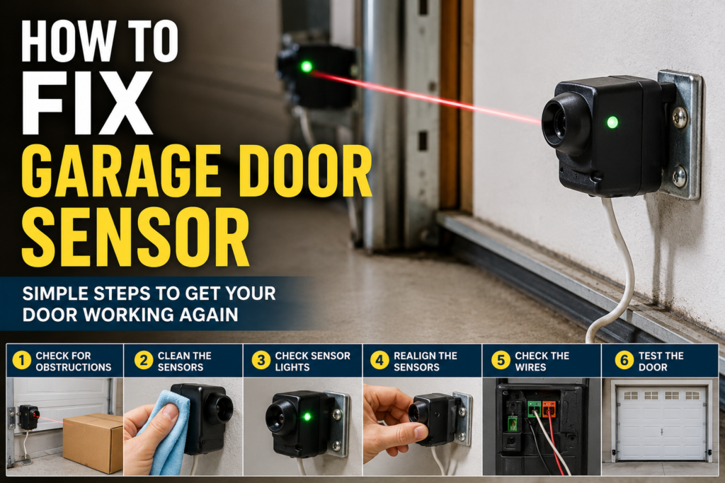 How to Fix Garage Door Sensor: Simple Steps to Get Your Door Working Again How to Fix Garage Door Sensor