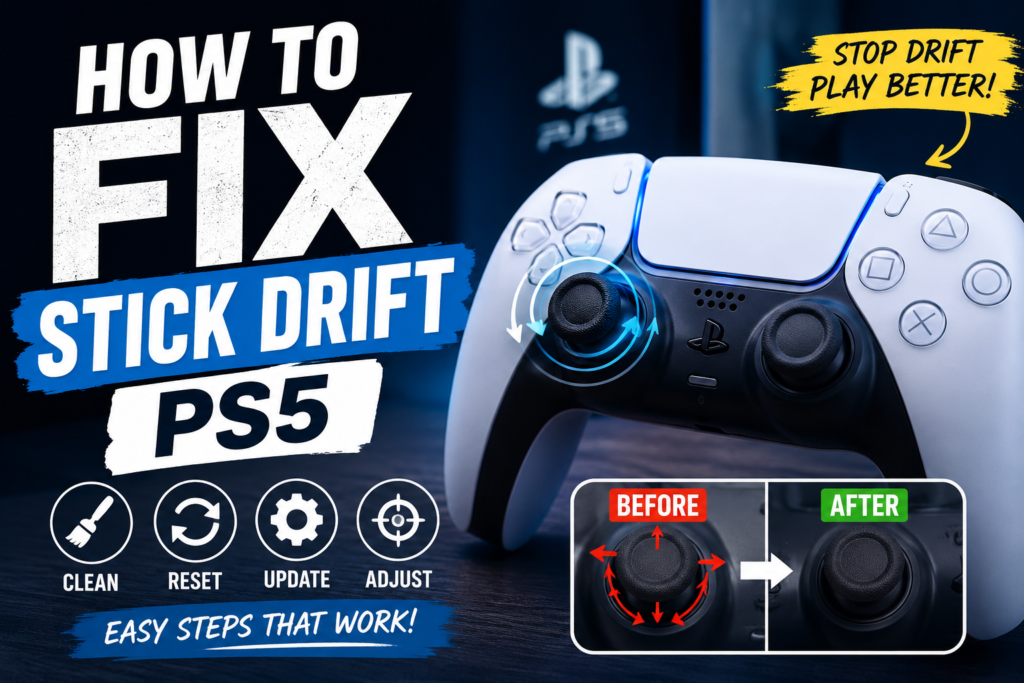 how to fix stick drift ps5