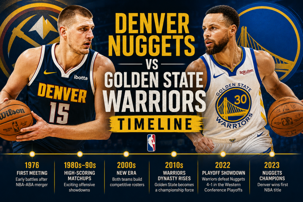 Denver Nuggets vs Golden State Warriors Timeline