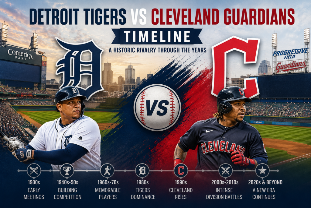 Detroit Tigers vs Cleveland Guardians Timeline