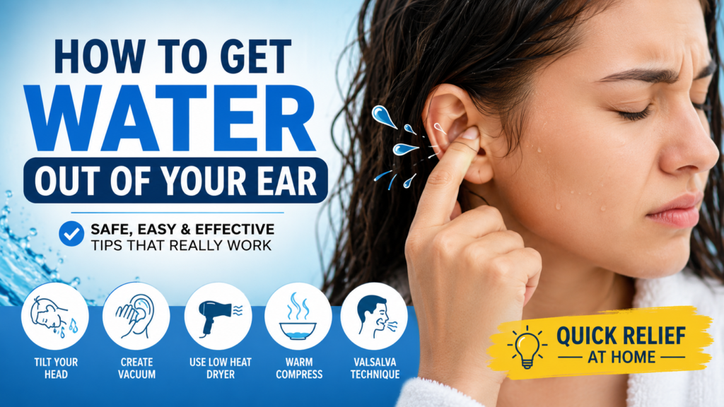 how to get water out of your ear