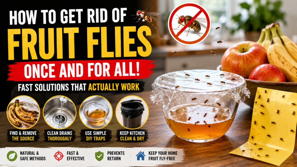 how to get rid of fruit flies​