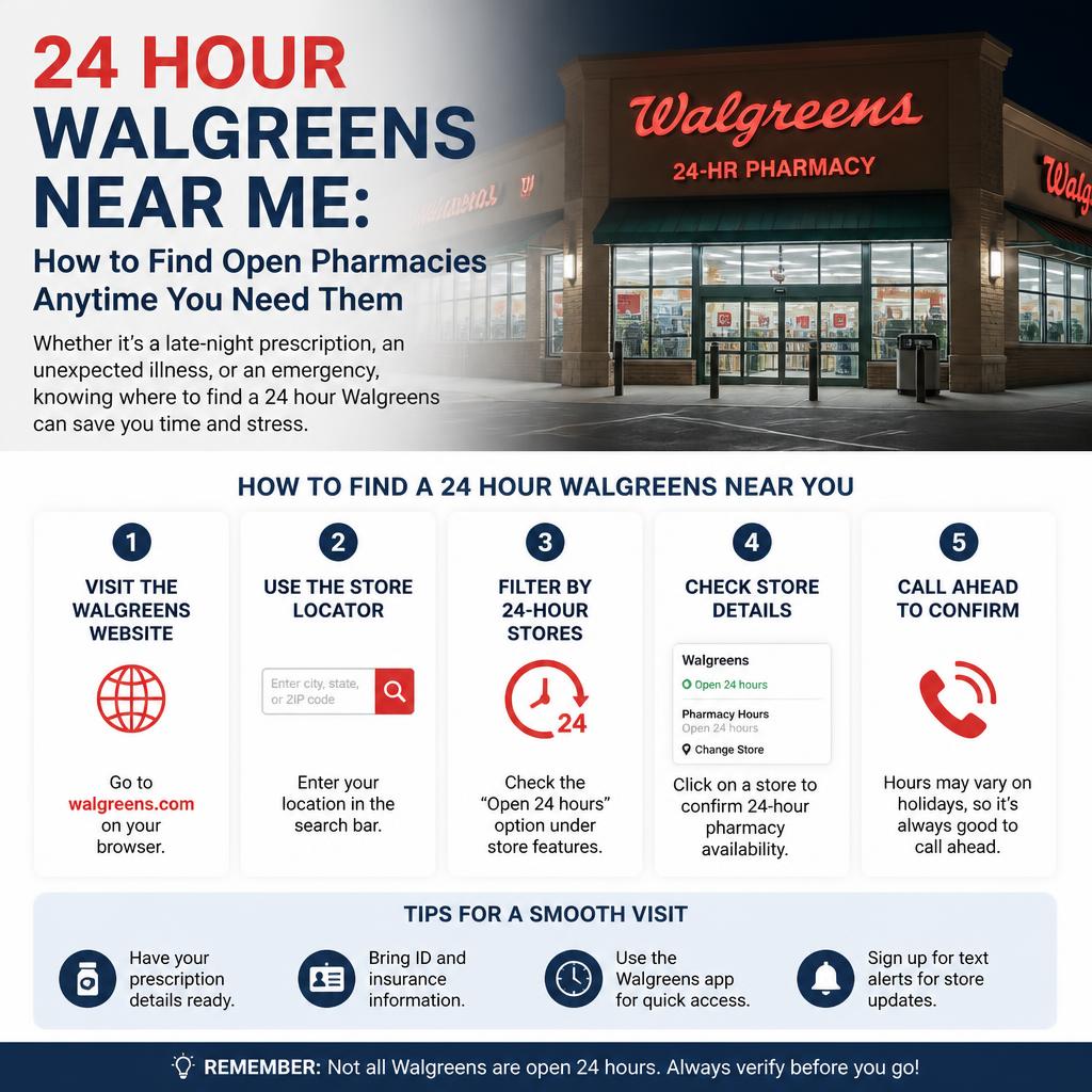 24 Hour Walgreens Near Me: How to Find Open Pharmacies Anytime You Need Them 24 Hour Walgreens Near Me