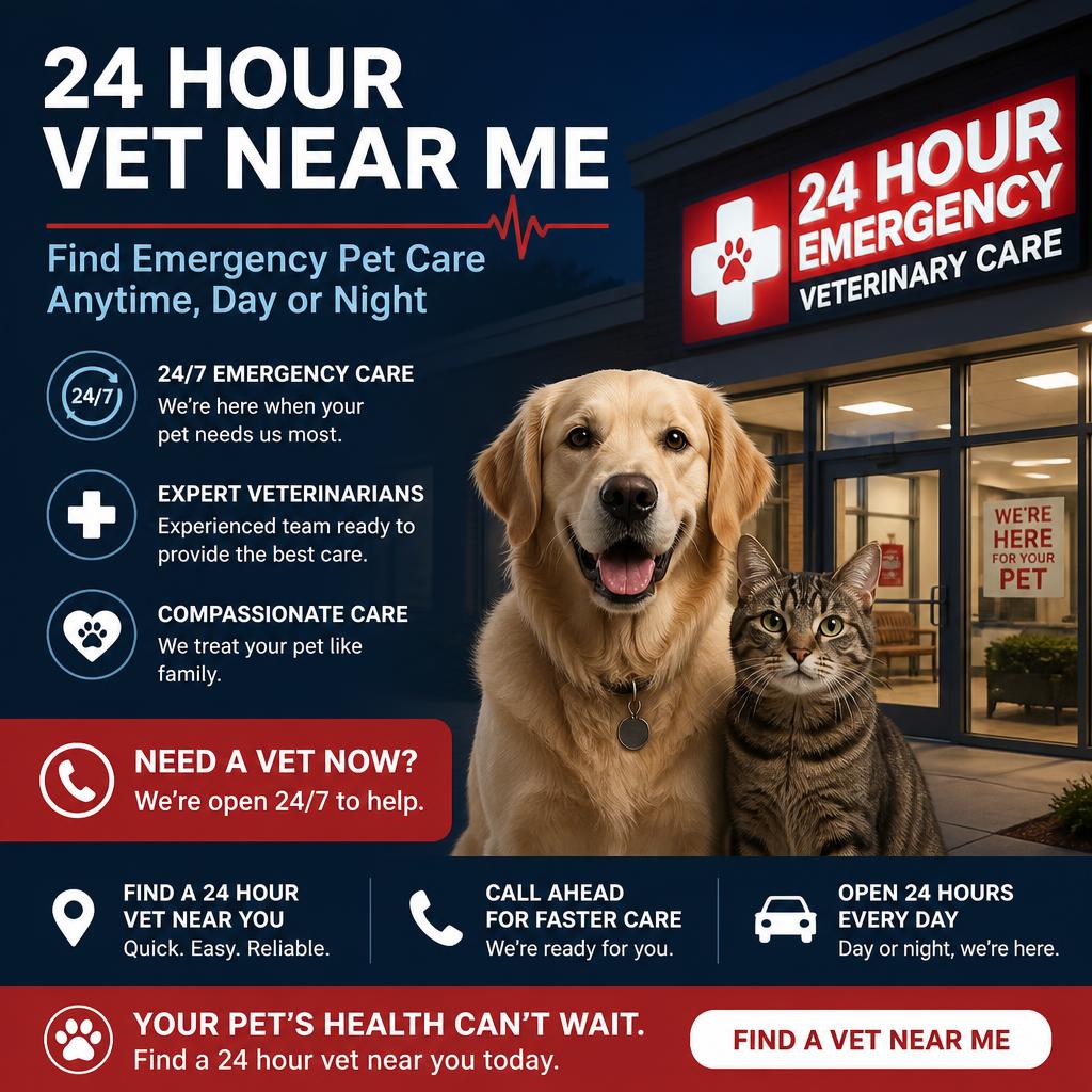 24 hour vet near me