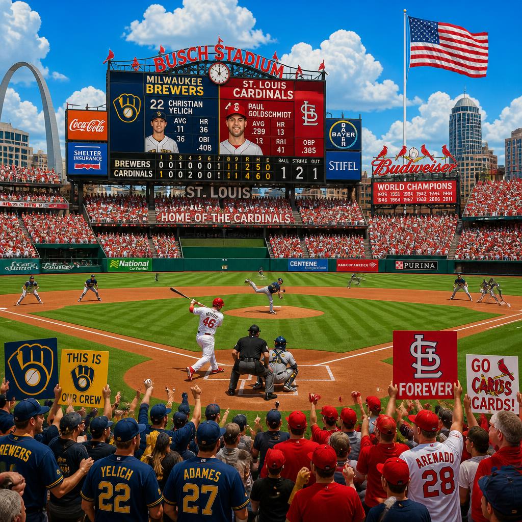 milwaukee brewers vs st. louis cardinals match player stats