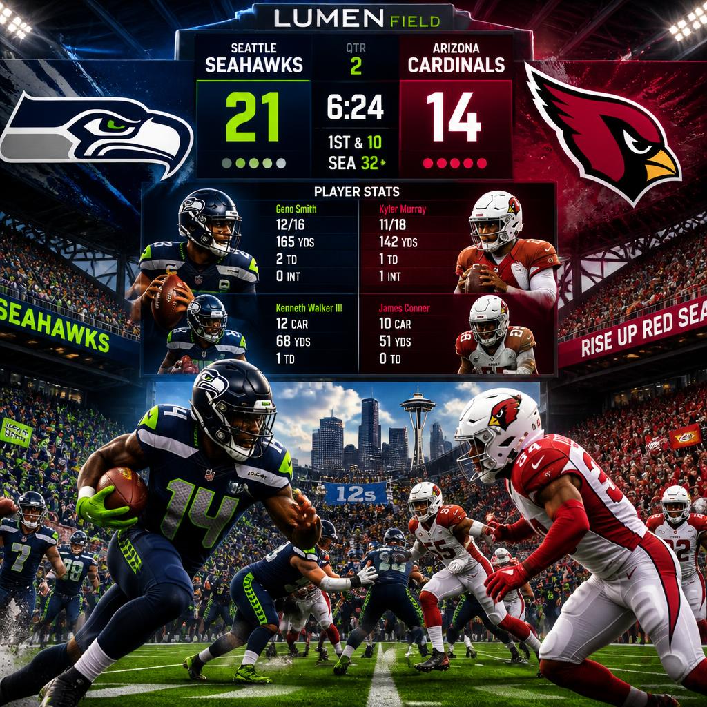 Seahawks vs Arizona Cardinals Match Player Stats
