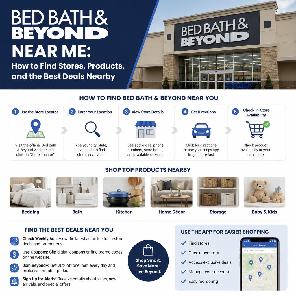 Bed Bath and Beyond Near Me: How to Find Stores, Products, and the Best Deals Nearby Bed Bath and Beyond Near Me