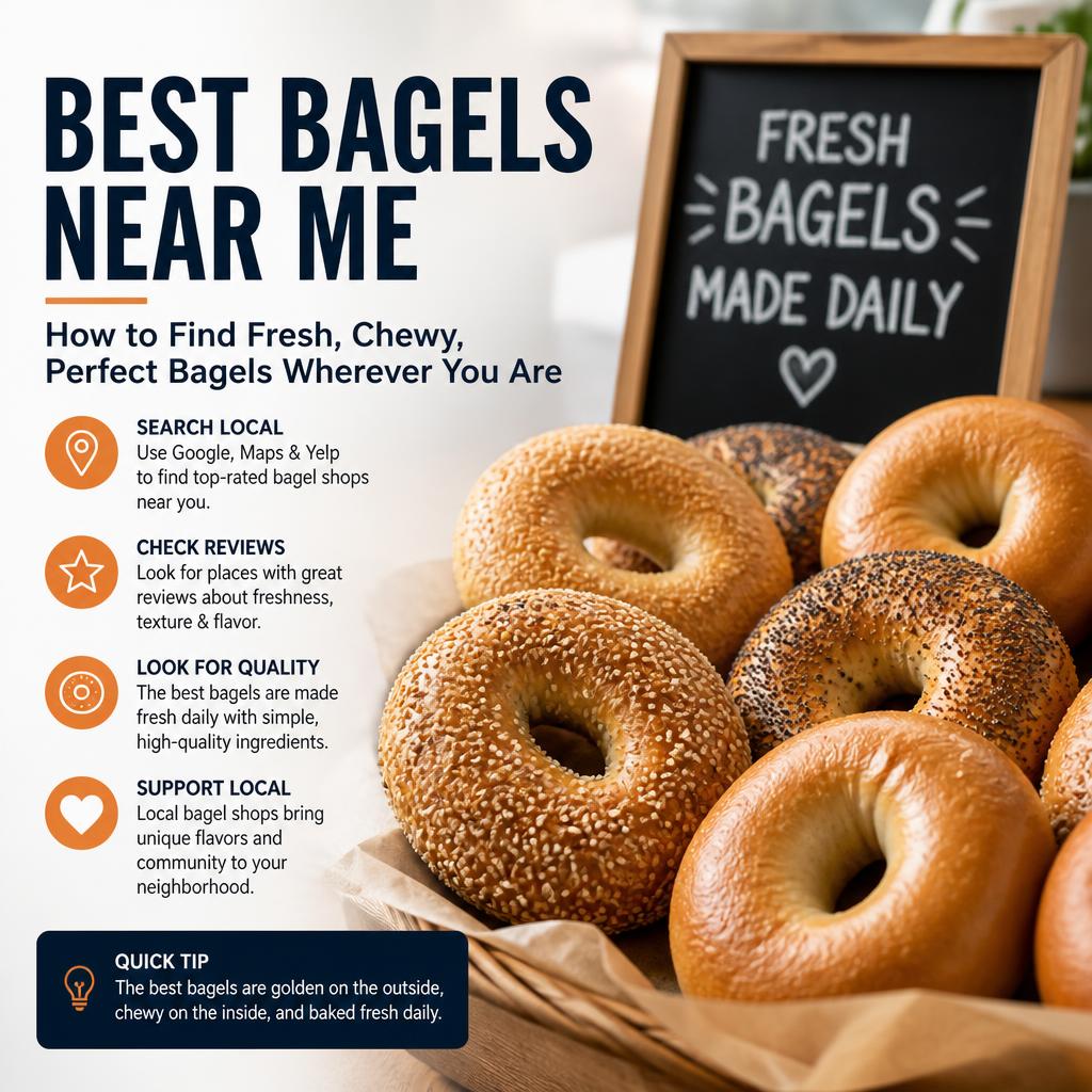 Best Bagels Near Me – How to Find Fresh, Chewy, Perfect Bagels Wherever You Are Best Bagels Near Me