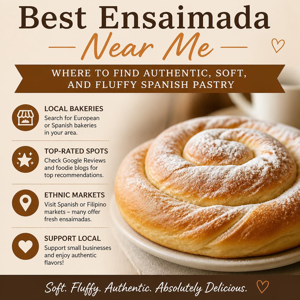 Best Ensaimada Near Me – Where to Find Authentic, Soft, and Fluffy Spanish Pastry Best Ensaimada Near Me