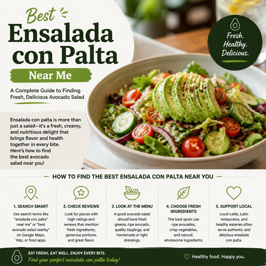 Best Ensalada con Palta Near Me: A Complete Guide to Finding Fresh, Delicious Avocado Salad Best Ensalada con Palta Near Me