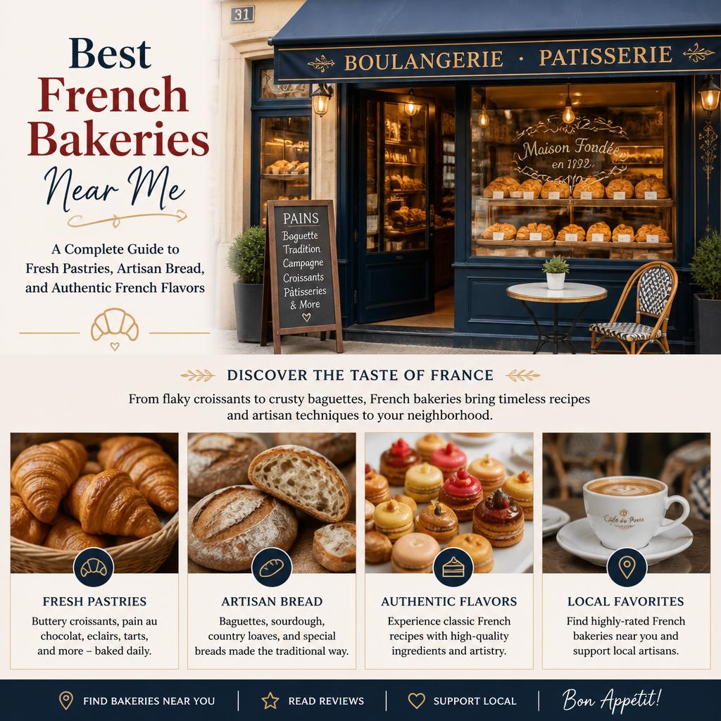 Best French Bakeries Near Me – A Complete Guide to Fresh Pastries, Artisan Bread, and Authentic French Flavors Best French Bakeries Near Me
