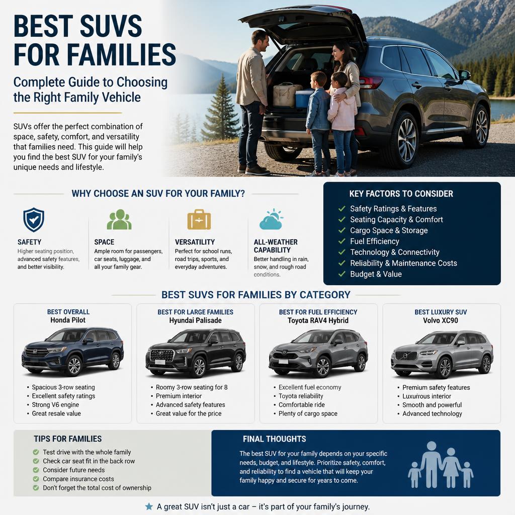 Best SUVs for Families: Complete Guide to Choosing the Right Family Vehicle Best SUVs for Families