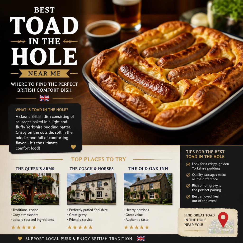 Best Toad in the Hole Near Me – Where to Find the Perfect British Comfort Dish Best Toad in the Hole Near Me