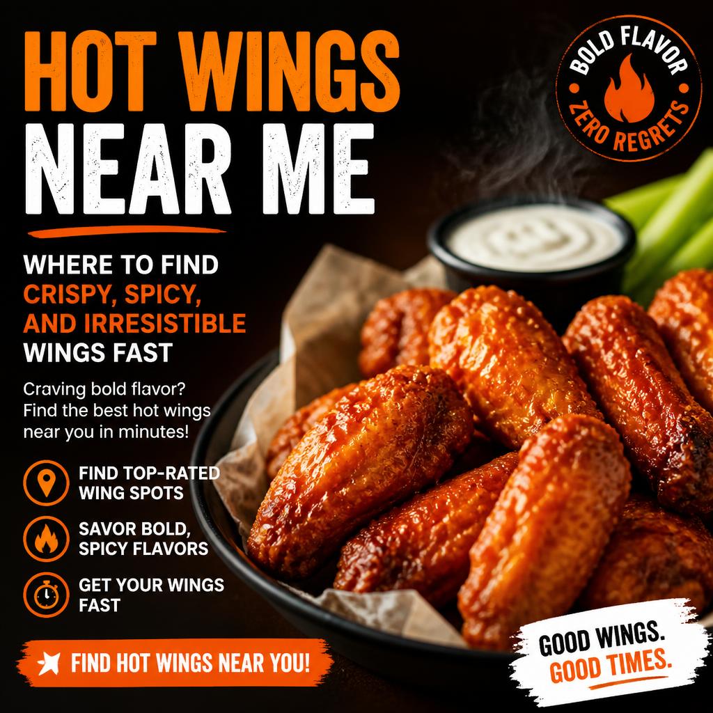Hot Wings Near Me – Where to Find Crispy, Spicy, and Irresistible Wings Fast Hot Wings Near Me