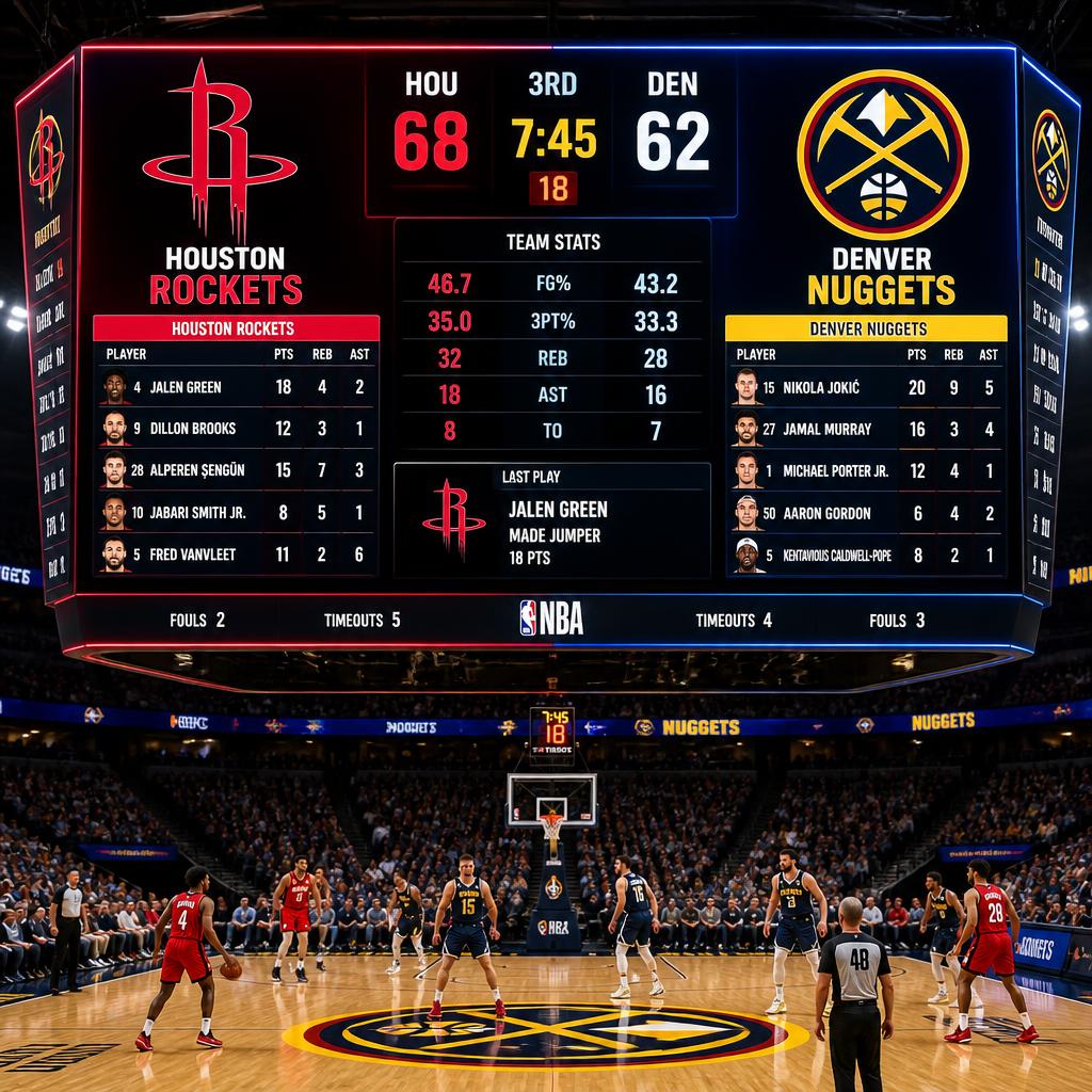 houston rockets vs denver nuggets match player stats houston rockets vs denver nuggets match player stats