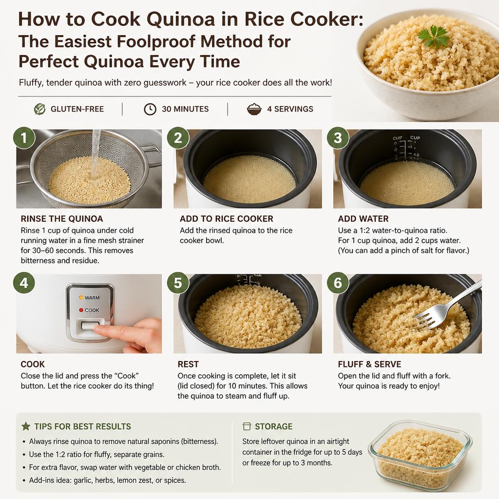 How to Cook Quinoa in Rice Cooker