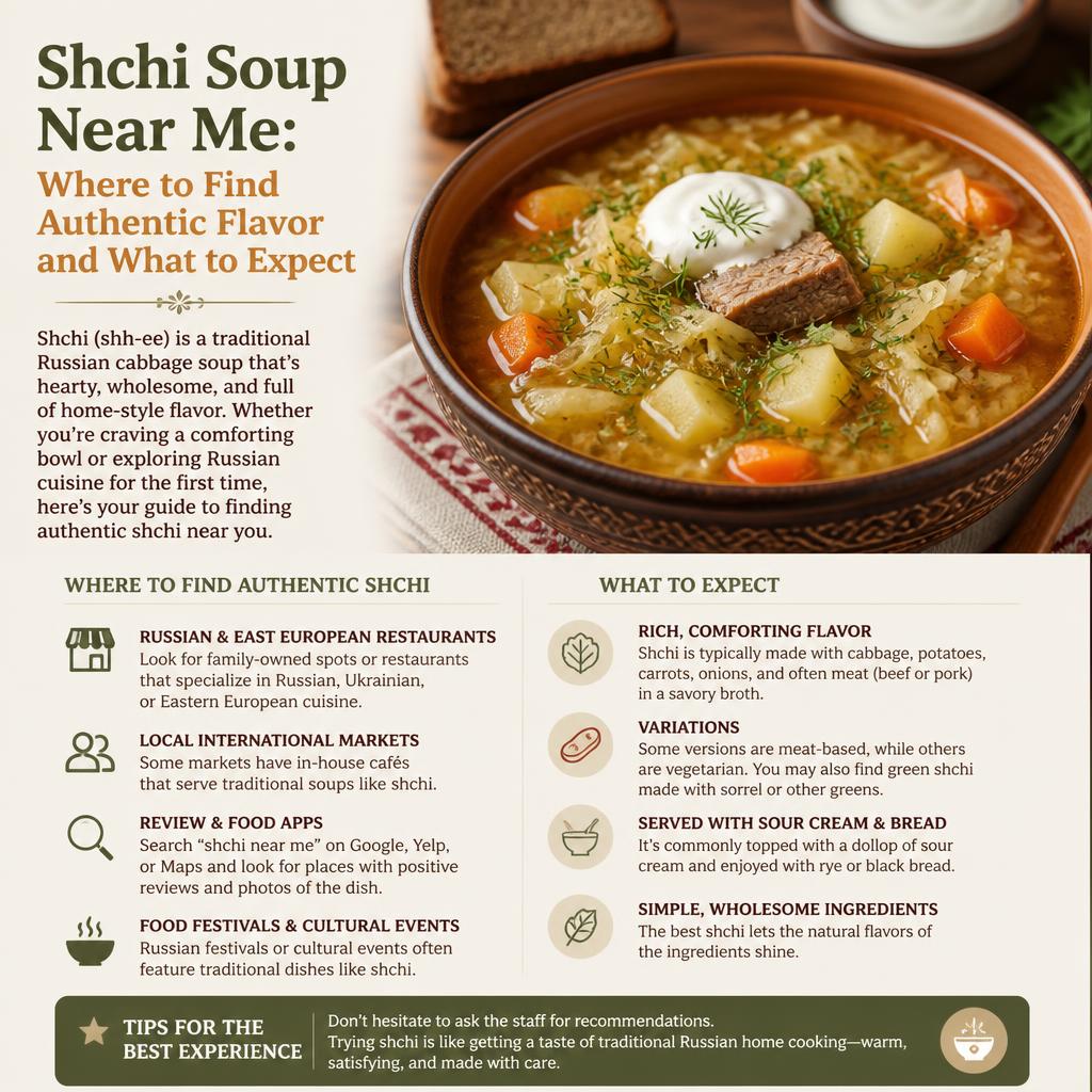Shchi Soup Near Me: Where to Find Authentic Flavor and What to Expect Shchi Soup Near Me