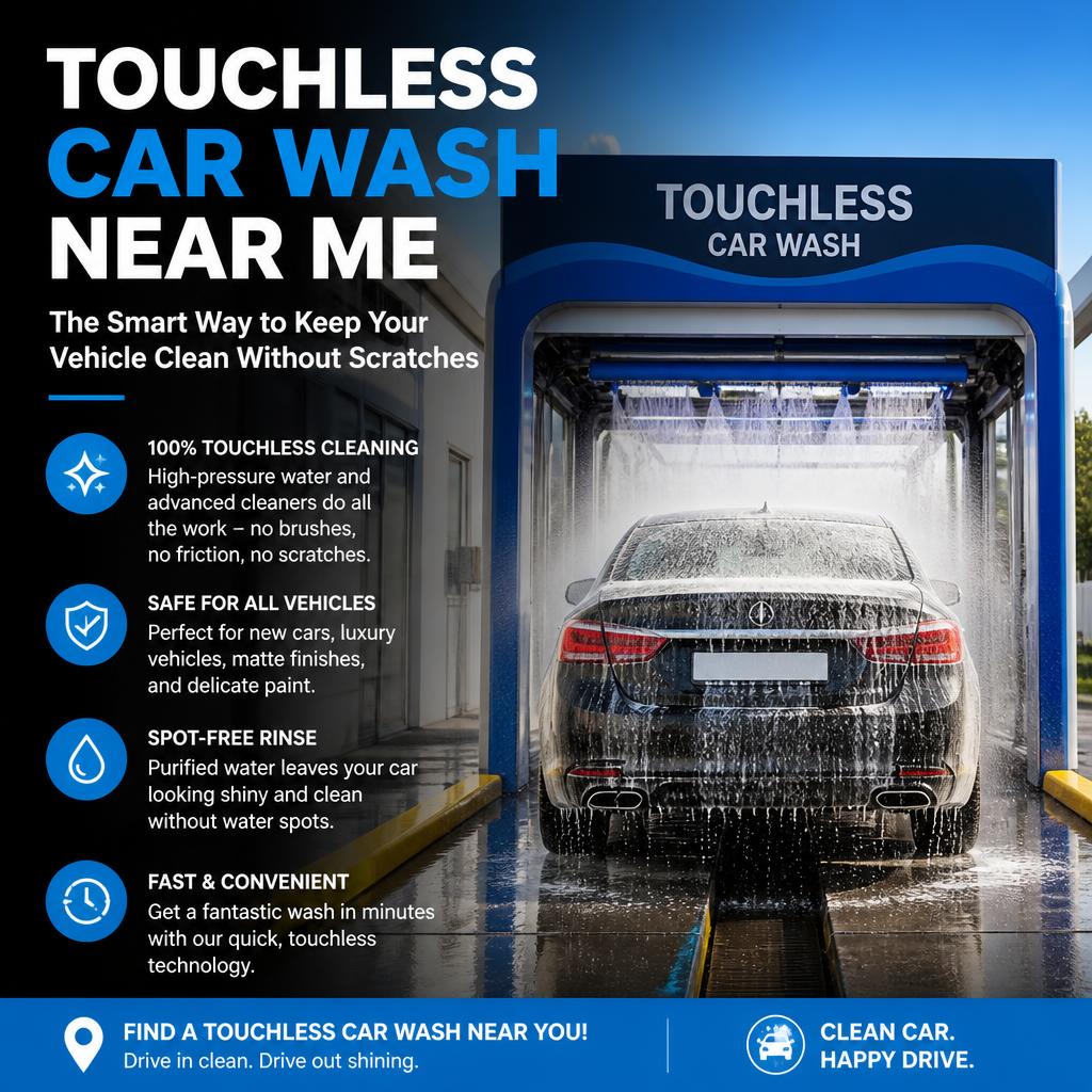 Touchless Car Wash Near Me: The Smart Way to Keep Your Vehicle Clean Without Scratches Touchless Car Wash Near Me