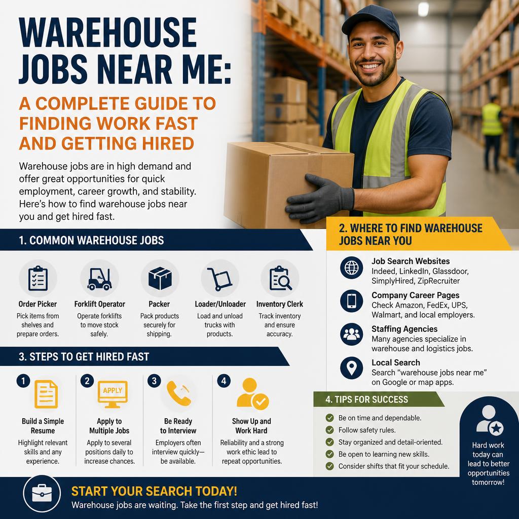 Warehouse Jobs Near Me: A Complete Guide to Finding Work Fast and Getting Hired Warehouse Jobs Near Me