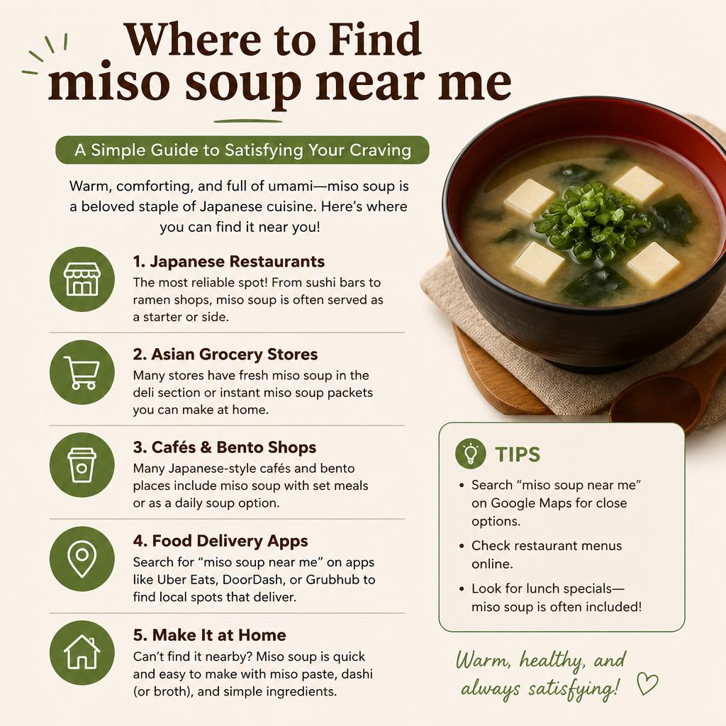 Where to Find miso soup near me – A Simple Guide to Satisfying Your Craving miso soup near me