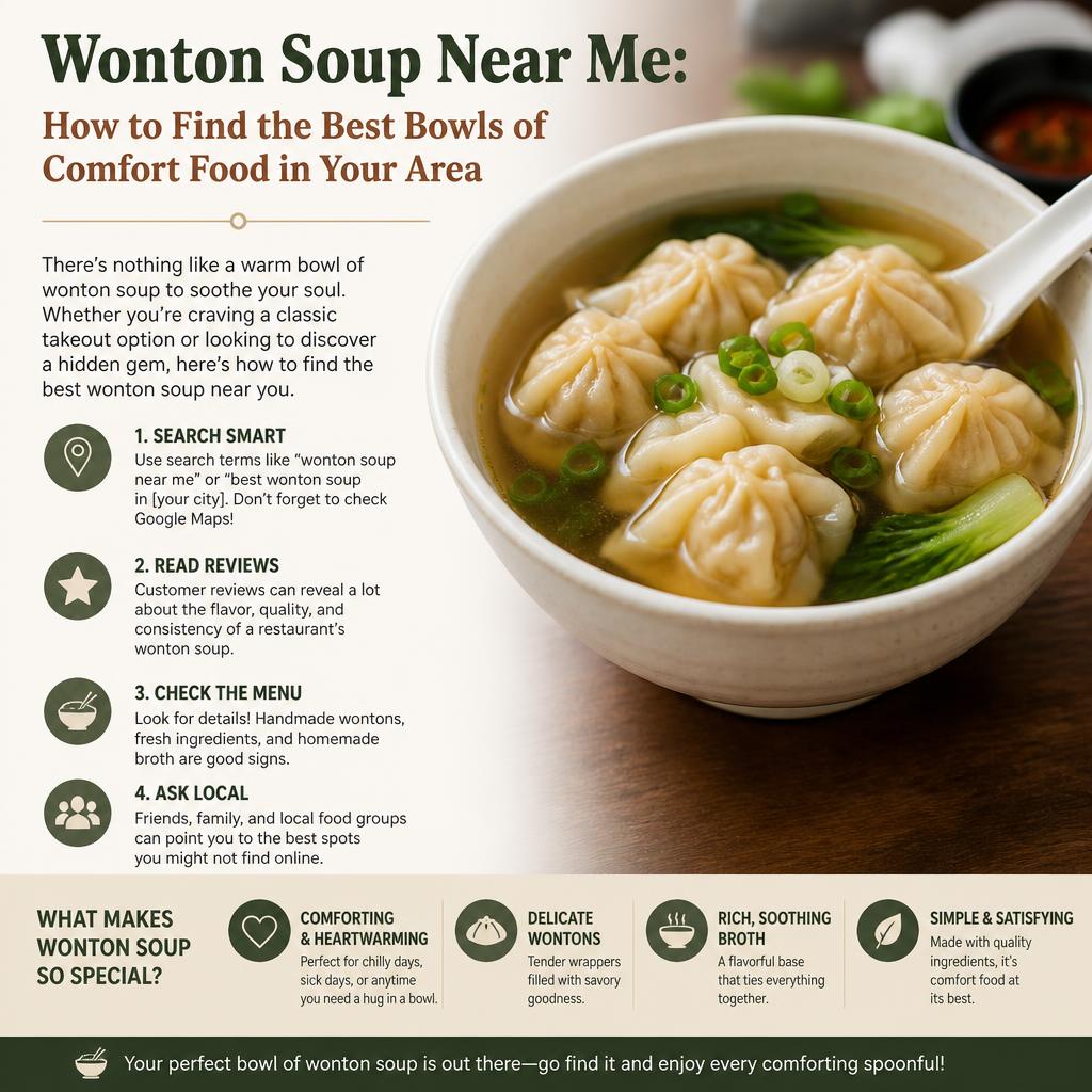Wonton Soup Near Me: How to Find the Best Bowls of Comfort Food in Your Area Wonton Soup Near Me