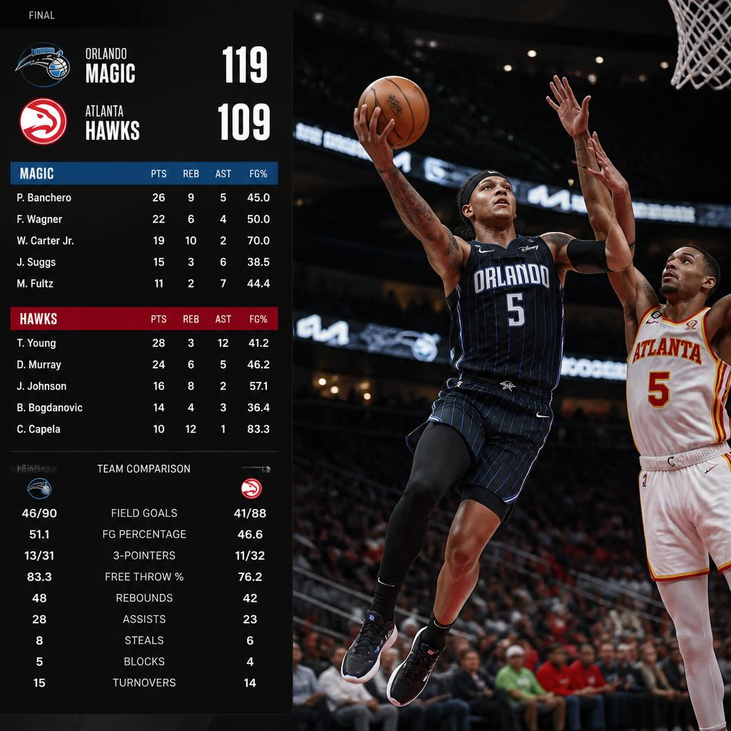 Orlando Magic vs Atlanta Hawks Match Player Stats