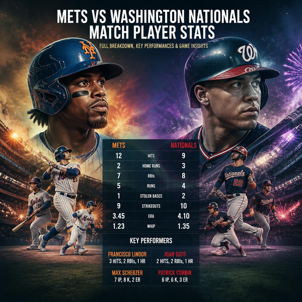 mets vs washington nationals match player stats – Full Breakdown, Key Performances & Game Insights mets vs washington nationals match player stats