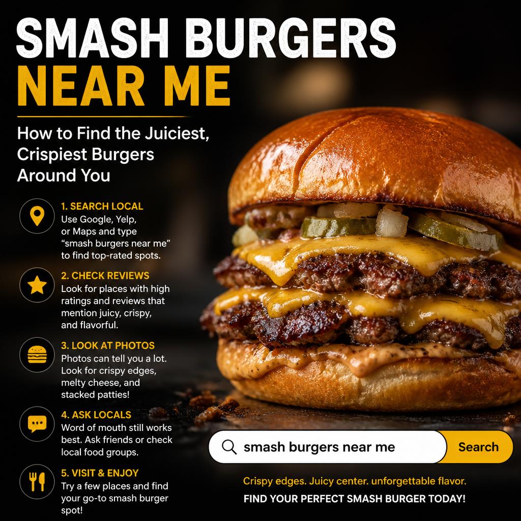 smash burgers near me – How to Find the Juiciest, Crispiest Burgers Around You smash burgers near me