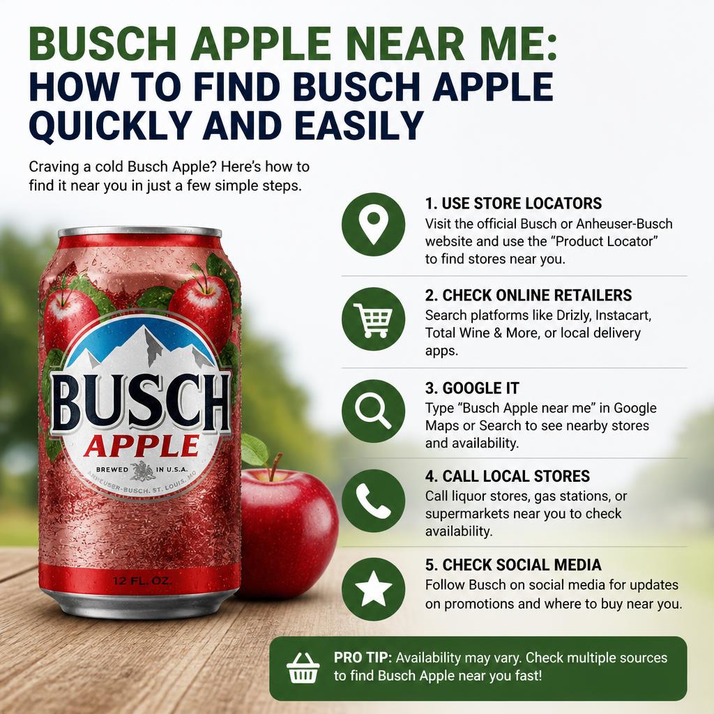 Busch Apple Near Me: How to Find Busch Apple Quickly and Easily Busch Apple Near Me
