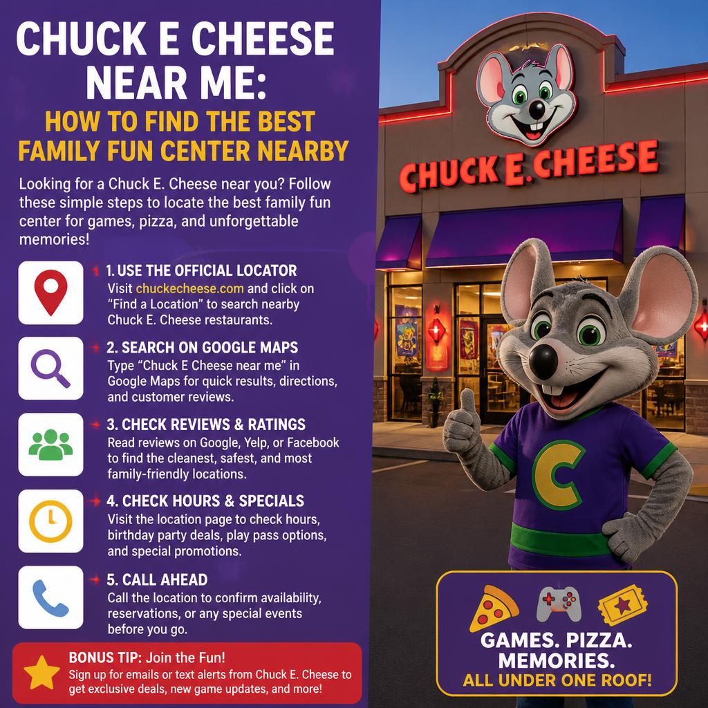Chuck E Cheese Near Me